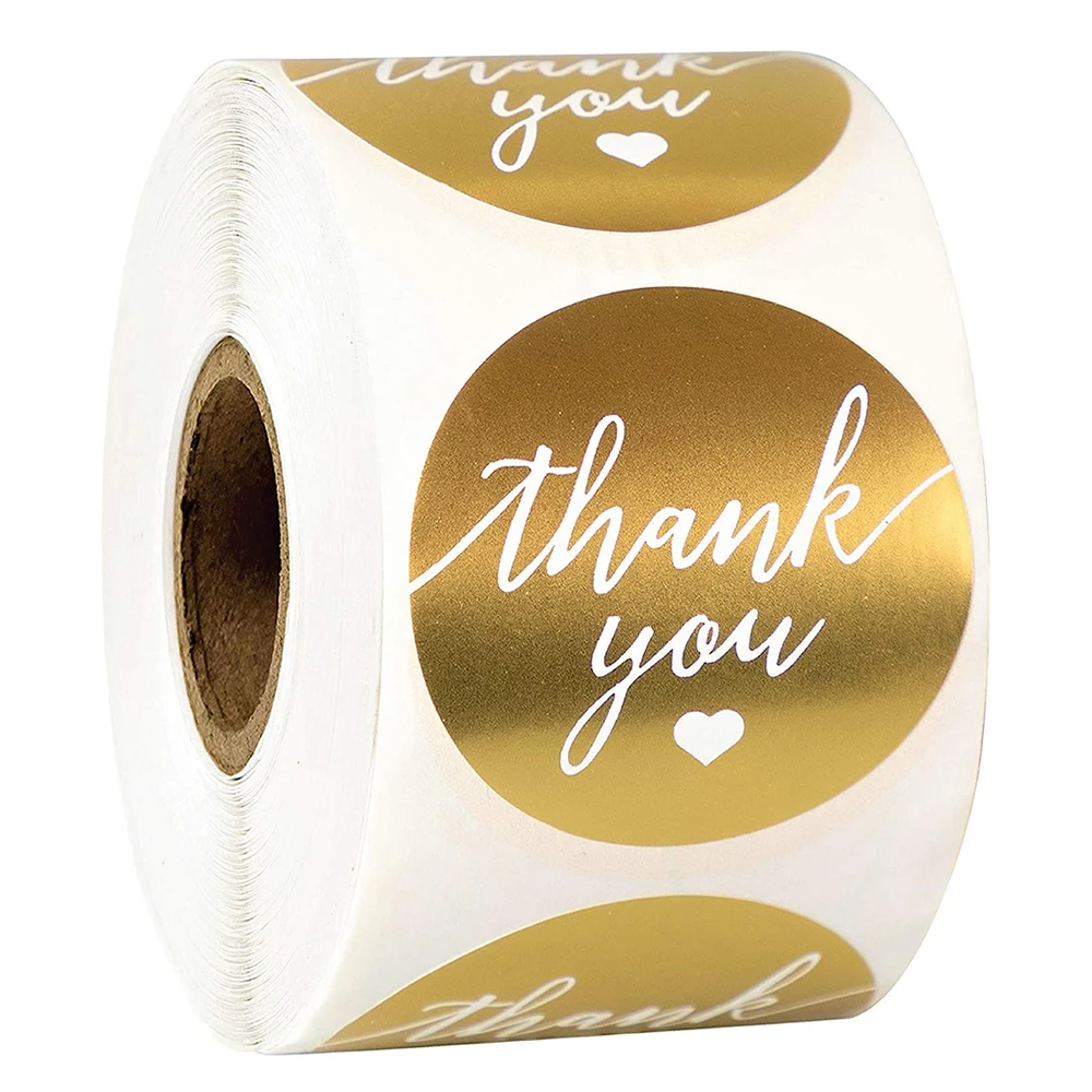 500pcs/roll Thank You Sticker Handmade Christmas Stationery Decoration Sticker Gold Foil Paper Sealing Label Sticker
500pcs/roll Thank You Sticker Handmade Christmas Stationery Decoration Sticker Gold Foil Paper Sealing Label Sticker