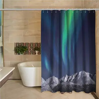 Sky Precision Custom Shower Curtain Aurora Borealis Aurora Over Fjords Mountain at Night Norway Solar Image Artwork Modern
Sky Precision Custom Shower Curtain Aurora Borealis Aurora Over Fjords Mountain at Night Norway Solar Image Artwork Modern