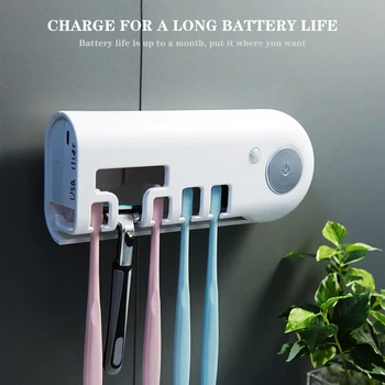 UV Light Ultraviolet Toothbrush Toothpaste Dispenser Sterilizer Toothbrush Holder Wall Mount
UV Light Ultraviolet Toothbrush Toothpaste Dispenser Sterilizer Toothbrush Holder Wall Mount