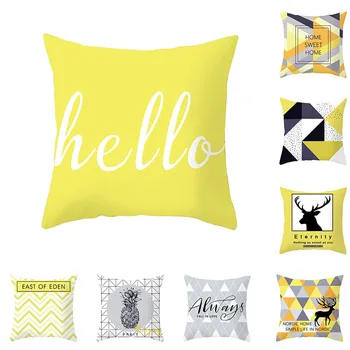 Cushion Cover 45*45 Yellow Geometry Print Sofa Cushions Pillow Cases Polyester Pillowcase Home Decor Pillow Covers 10354
Cushion Cover 45*45 Yellow Geometry Print Sofa Cushions Pillow Cases Polyester Pillowcase Home Decor Pillow Covers 10354