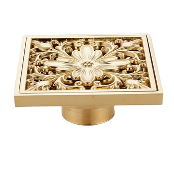 Gold Square Floor Drain Shower Ground Drainer with Strainer Filter Drainage Clean for Bathroom Washroom
Gold Square Floor Drain Shower Ground Drainer with Strainer Filter Drainage Clean for Bathroom Washroom