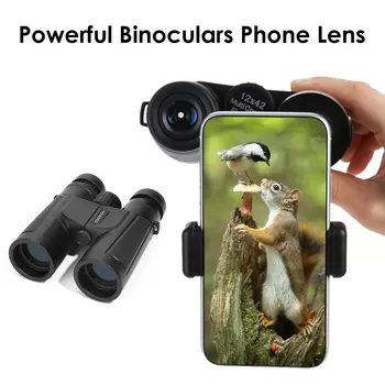 Smartphone Zoom Lens 10X42 Professional Roof Binocular Telescope Spotting Scope for Traveling Hunting BAK4 Prism FMC Lens
Smartphone Zoom Lens 10X42 Professional Roof Binocular Telescope Spotting Scope for Traveling Hunting BAK4 Prism FMC Lens