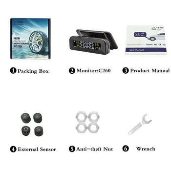 Consumption External Built-in General Wireless Intelligent Car Tire Monitoring System Air Pressure Detector
Consumption External Built-in General Wireless Intelligent Car Tire Monitoring System Air Pressure Detector