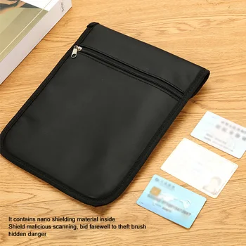 Portable Anti Hacking Zipper Shielding Pouch Tablet Cover Signal Blocking Bag RFID Mobile Phone Credit Card Electronic Devices
Portable Anti Hacking Zipper Shielding Pouch Tablet Cover Signal Blocking Bag RFID Mobile Phone Credit Card Electronic Devices