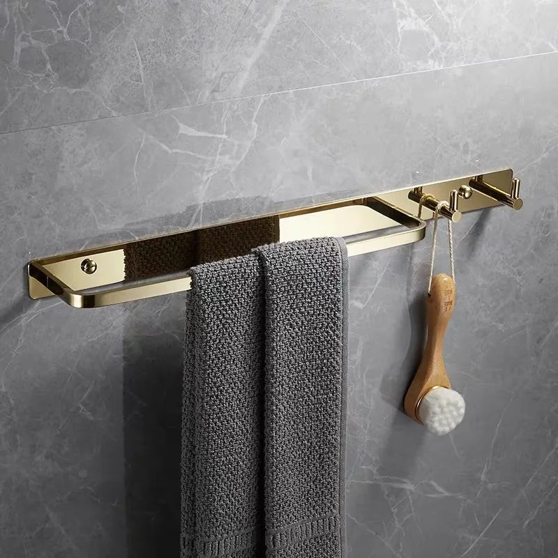 Luxury Copper Bathroom Towel Rack with Hook Black Wall Mounted Single Towel Rod Gold Bath Towels Hanger Electroplated Towel Bars
Luxury Copper Bathroom Towel Rack with Hook Black Wall Mounted Single Towel Rod Gold Bath Towels Hanger Electroplated Towel Bars
