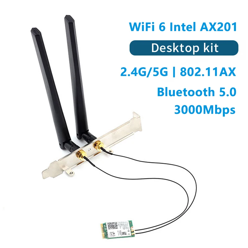 3000 Мбит/с Bluetooth 5 0 беспроводной AX201NGW Wifi Настольный комплект IPEX MHF4 U. Антенна FL Для