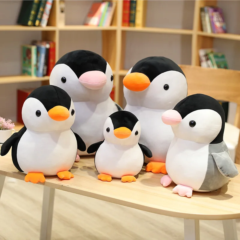 Фото Кукла Плюшевая в виде пингвина 25-45 см  Игрушки и | Мягкие игрушки животные (1005001983123770)