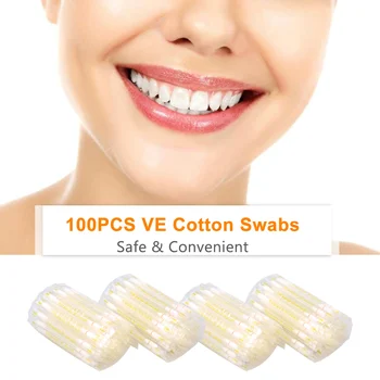 100PCS VE Swabs Cotton Swabs with Vitamin E Oil Teeth Whitening Kits Lip & Gum Protection Disposable Teeth Swabs Professional
100PCS VE Swabs Cotton Swabs with Vitamin E Oil Teeth Whitening Kits Lip & Gum Protection Disposable Teeth Swabs Professional