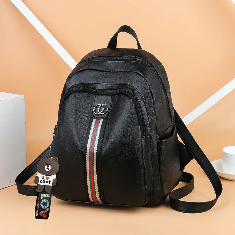 Korean-style Fashion Multi-functional WOMEN'S Backpack 2019 New Style Stripes Contrast Color Backpack Large Capacity Travel Bag
Korean-style Fashion Multi-functional WOMEN'S Backpack 2019 New Style Stripes Contrast Color Backpack Large Capacity Travel Bag
