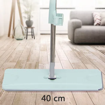 40cm Free Hand Washing Flat Mop Squeeze Mop Stainless Steel Handle Spin Mop Home Cleaning Tool Microfiber Kitchen Floor Clean
40cm Free Hand Washing Flat Mop Squeeze Mop Stainless Steel Handle Spin Mop Home Cleaning Tool Microfiber Kitchen Floor Clean