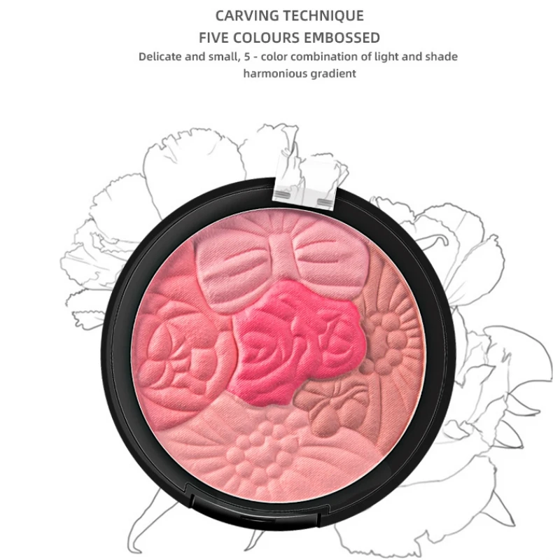 Five-color Petals Blush Waterproof Sweat-proof Long-lasting Shiny Non-fading Blush
Five-color Petals Blush Waterproof Sweat-proof Long-lasting Shiny Non-fading Blush