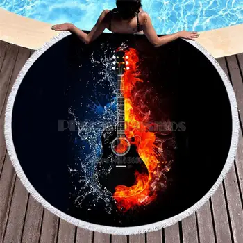 Violin Guitar art Musical instrument Women Bath Towel for Beach Thick Round 3d print Fabric Quick Compressed Towel new style-16
Violin Guitar art Musical instrument Women Bath Towel for Beach Thick Round 3d print Fabric Quick Compressed Towel new style-16