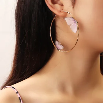 European Beautiful Earrings Summer Girls Multicolor Double Butterfly Big Round Circle Gold Hoop Earrings 11.11 Jewelry For Women
European Beautiful Earrings Summer Girls Multicolor Double Butterfly Big Round Circle Gold Hoop Earrings 11.11 Jewelry For Women