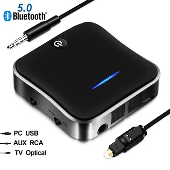 Bluetooth 5.0 Audio Transmitter Receiver CSR8675 Aptx HD Adapter Optical Toslink/3.5mm AUX/SPDIF for Car TV s
Bluetooth 5.0 Audio Transmitter Receiver CSR8675 Aptx HD Adapter Optical Toslink/3.5mm AUX/SPDIF for Car TV s