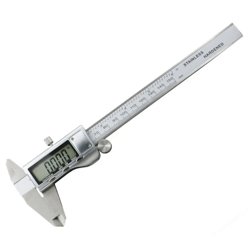 150MM/6inch Electronic Precision Digital Vernier Caliper Tool Ruler Stainless Steel Micrometer Measuring Tools Gauge
150MM/6inch Electronic Precision Digital Vernier Caliper Tool Ruler Stainless Steel Micrometer Measuring Tools Gauge
