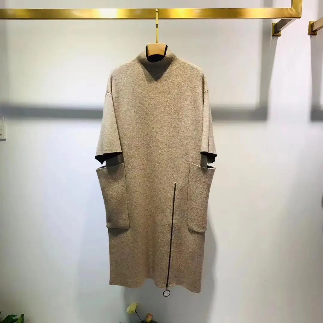 2019 new ladies fashion short-sleeved high-neck cashmere dress 0809
2019 new ladies fashion short-sleeved high-neck cashmere dress 0809