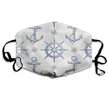Swono Mask Anchor,Ship Steering Wheel and Navy Anchor Polyester Anti Dust Face Mask-Washable and Reusable Mask for Cycling
Swono Mask Anchor,Ship Steering Wheel and Navy Anchor Polyester Anti Dust Face Mask-Washable and Reusable Mask for Cycling