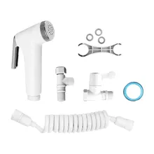 ABS Portable Handheld Bidet Sprayer Set for Toilet,Retractable Spring Hose Adapter Free Mounting Bracket Switch Cleaning Tool
ABS Portable Handheld Bidet Sprayer Set for Toilet,Retractable Spring Hose Adapter Free Mounting Bracket Switch Cleaning Tool