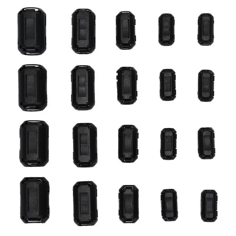20pcs Multi Size Ferrite Core Cord Ring Cable Clips RFI EMI Noise Suppressor Filter For Power Cord USB HDMI Audio Cable
20pcs Multi Size Ferrite Core Cord Ring Cable Clips RFI EMI Noise Suppressor Filter For Power Cord USB HDMI Audio Cable