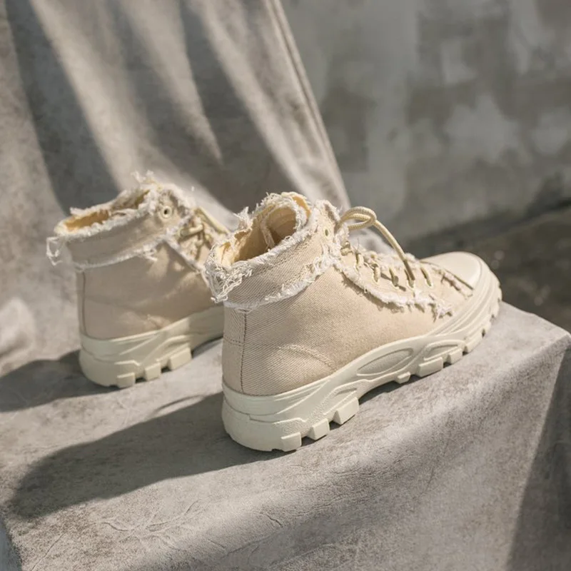 What 2019 Autumn New Style Hight-top Canvas Worker Boot Students Thick Bottomed Lace-up Short Boots Women's British-Style Martin
What 2019 Autumn New Style Hight-top Canvas Worker Boot Students Thick Bottomed Lace-up Short Boots Women's British-Style Martin