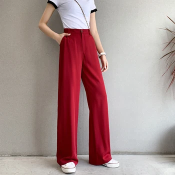 GUUZYUVIZ Red Loose Wide Leg Pants Women Summer Korean 2020 Wide Trousers For Women High Waist Knitted Elegant Office Pants
GUUZYUVIZ Red Loose Wide Leg Pants Women Summer Korean 2020 Wide Trousers For Women High Waist Knitted Elegant Office Pants
