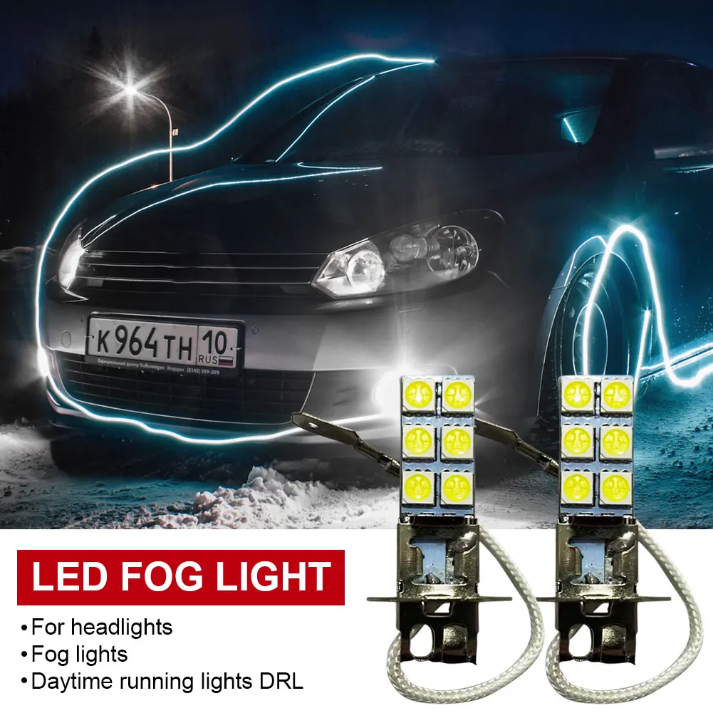 2Pcs H3 Car LED Headlight Bulbs 55W 12LED Headlight Bulb 12V Driving Lamp 6000K White Fog Light Super Bright Auto Car Lamp
2Pcs H3 Car LED Headlight Bulbs 55W 12LED Headlight Bulb 12V Driving Lamp 6000K White Fog Light Super Bright Auto Car Lamp