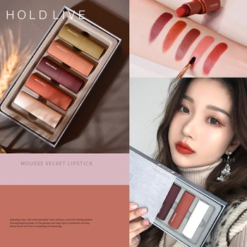 Mousse Velvet Lipstick Set Matte Not Drying Lipstick Long Lasting Non-stick Cup Lipstick 5 Styles Of Sexy Lips Makeup TSLM1
Mousse Velvet Lipstick Set Matte Not Drying Lipstick Long Lasting Non-stick Cup Lipstick 5 Styles Of Sexy Lips Makeup TSLM1