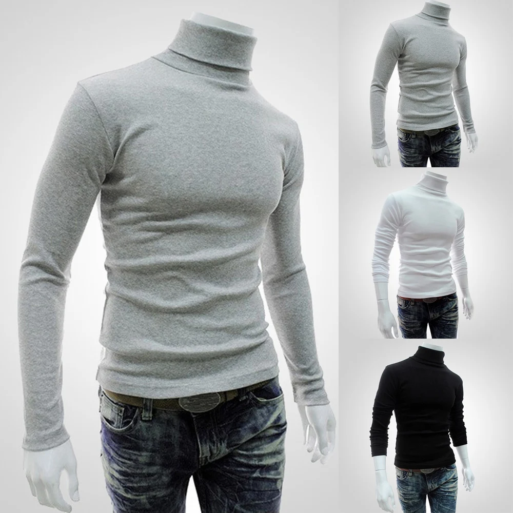 Winter Warm Thermal Underwear Men's Slim Turtleneck Long Sleeve Tops Pullover Warm Stretch Knitwear Sweater Loose Solid Color
Winter Warm Thermal Underwear Men's Slim Turtleneck Long Sleeve Tops Pullover Warm Stretch Knitwear Sweater Loose Solid Color