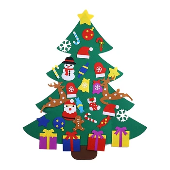 Kids DIY Felt Christmas Tree Decoration Santa Snowman Ornaments Children New Year Gifts Home Party Xmas Adornment 
Kids DIY Felt Christmas Tree Decoration Santa Snowman Ornaments Children New Year Gifts Home Party Xmas Adornment
