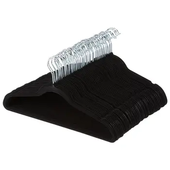 50pcs Flocked Non-Slip Clothes Racks Hangers Adult Plastic Flocking Anti-Skid Seamless Hanger(Black)
50pcs Flocked Non-Slip Clothes Racks Hangers Adult Plastic Flocking Anti-Skid Seamless Hanger(Black)
