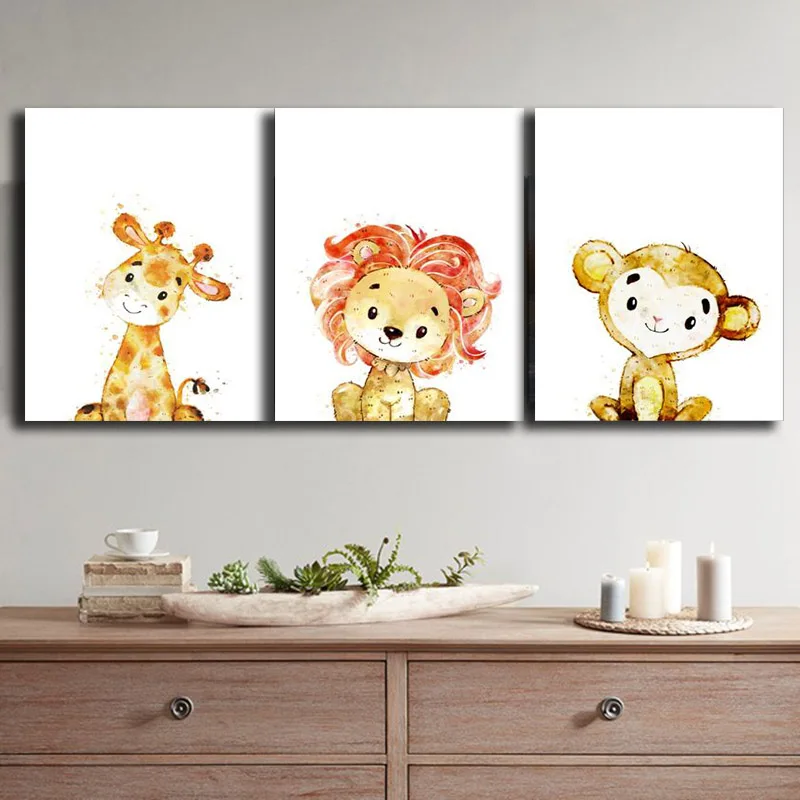 Colorful Lion Monkey Animals Poster Canvas Painting Printed Wall Decorative Pictures Cuadros Home Decor for Kids Room Posters
Colorful Lion Monkey Animals Poster Canvas Painting Printed Wall Decorative Pictures Cuadros Home Decor for Kids Room Posters