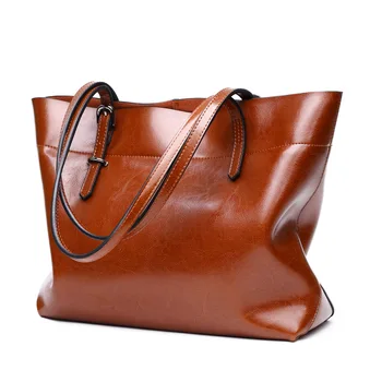 Oil Wax Women Cow Genuine Leather Bag Horizontal Version Of Vertical New Style Women Shoulder Bag/ Hand Bag Tote Bag
Oil Wax Women Cow Genuine Leather Bag Horizontal Version Of Vertical New Style Women Shoulder Bag/ Hand Bag Tote Bag