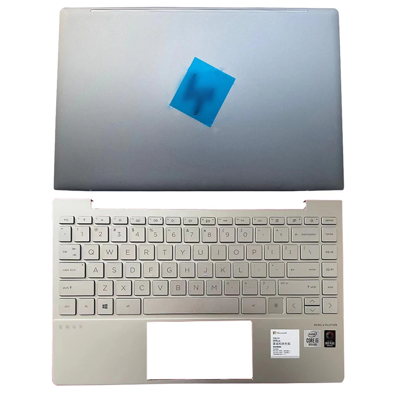 

Laptop Case For HP Envy 13T-BA 13-BA TPN-C145 LCD Back Cover/Bottom Case/Palmrest Upper Case With Keyboard Top Back Cover Silver