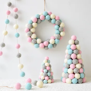 Xmax Ornaments INS Wool Felt Mini Christmas Tree Decoration Tabletop Decoration Wool Ball String Christmas Wreath Ornament QW246
Xmax Ornaments INS Wool Felt Mini Christmas Tree Decoration Tabletop Decoration Wool Ball String Christmas Wreath Ornament QW246
