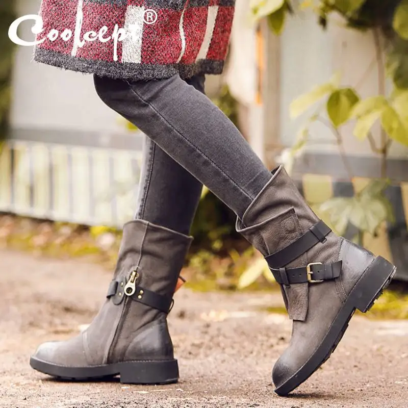 Coolcept 2020 New Winter Boots Shoes Women Ankle Boots Round Toe Zipper Buckle Square Heel Western Punk Retro Botas Size34-40 
Coolcept 2020 New Winter Boots Shoes Women Ankle Boots Round Toe Zipper Buckle Square Heel Western Punk Retro Botas Size34-40