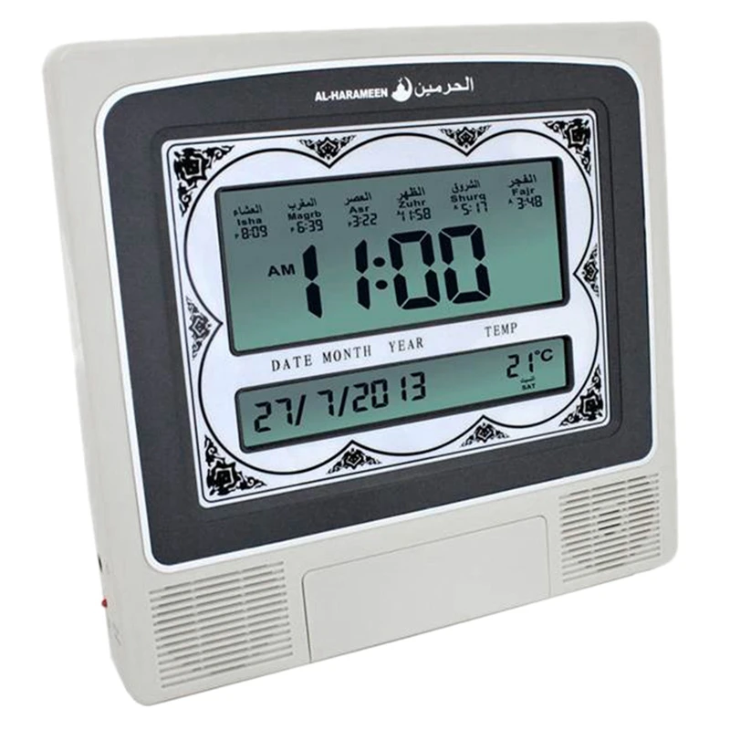 New Super Azan Desktop Clock Muslim All Prayers 1500 Cities Muslim Azan Clock Desk Clcok Multifunctional Decorative Mosque Clock
New Super Azan Desktop Clock Muslim All Prayers 1500 Cities Muslim Azan Clock Desk Clcok Multifunctional Decorative Mosque Clock