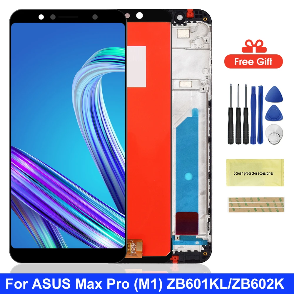 5.99" LCD Display For Asus ZenFone Max Pro (M1) ZB601KL ZB602KL Lcd Touch Screen Digitizer Assembly Parts | Мобильные телефоны