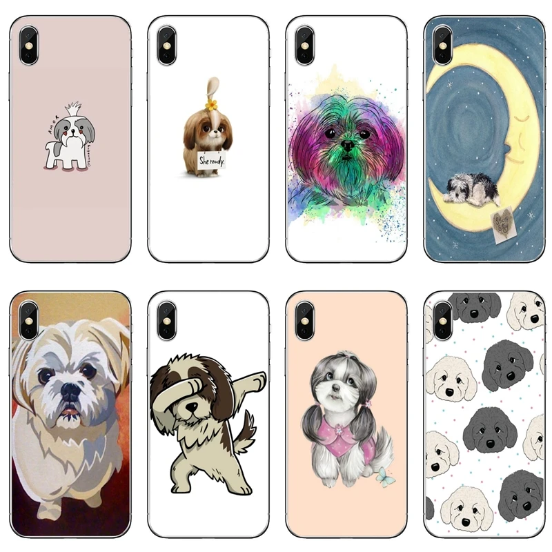 Прозрачный чехол для телефона Shih Tzu Dog Для iPhone 12 11 Pro Max Mini XS XR X 8 7 Plus 6 6S 5 5S SE 2020 |