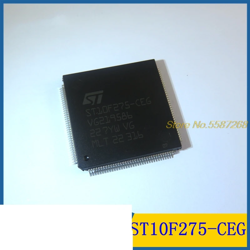 1pcs/lot Performance Chip, on-board Computer chip ST10F275-CEG ST10F275 10F275 TQFP-144  20X20X1.4MM car cpu chip