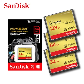 Original SanDisk Memory Card 32GB 64GB 128GB CF Card Extreme High Speed Compact Flash Card For 4 K HD Video Camera
Original SanDisk Memory Card 32GB 64GB 128GB CF Card Extreme High Speed Compact Flash Card For 4 K HD Video Camera