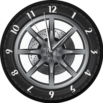 Creative 3D Cool Car Wheel Wall Clock Mechanical Tire Retro nostalgic clock home decoration clock
Creative 3D Cool Car Wheel Wall Clock Mechanical Tire Retro nostalgic clock home decoration clock