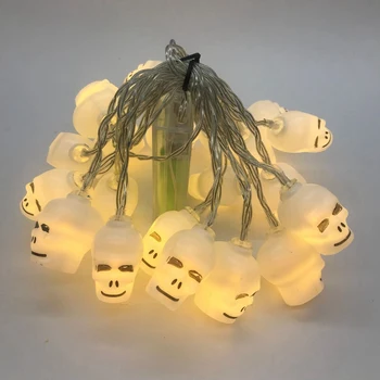 20LED Skull Ghost Halloween Decoration Battery Powered Skull String Lights for Festival Party Show Cosplay Garden Outdoor
20LED Skull Ghost Halloween Decoration Battery Powered Skull String Lights for Festival Party Show Cosplay Garden Outdoor