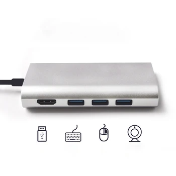 Dual Type-c HUB with Thunderbolt 3 USB3.0 SD/TF Card Reader 4K HDMI For MacBook Pro 2020 13" 15" 8 in 1 HUB
Dual Type-c HUB with Thunderbolt 3 USB3.0 SD/TF Card Reader 4K HDMI For MacBook Pro 2020 13" 15" 8 in 1 HUB