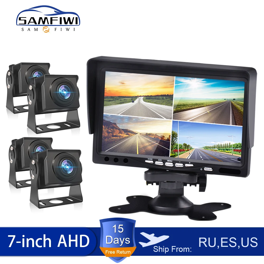 AHD 7" LCD 4 Split Car Video Monitor 4CH For Front Rear Side View Back Up Camera Quad Split Screen 6 Mode Display Free Return
AHD 7" LCD 4 Split Car Video Monitor 4CH For Front Rear Side View Back Up Camera Quad Split Screen 6 Mode Display Free Return