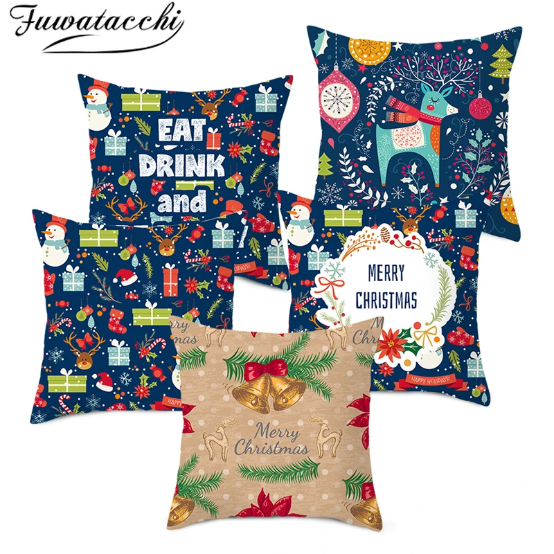 Fuwatacchi Merry Christmas Cushion Cover Plant Pillow Cover Christmas Decorations for Home Throw Pillows Cover Pillowcase 45*45
Fuwatacchi Merry Christmas Cushion Cover Plant Pillow Cover Christmas Decorations for Home Throw Pillows Cover Pillowcase 45*45