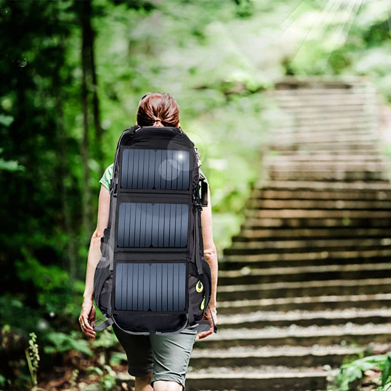 Hiking Backpacks Solar Powered Backpack with Solar Panel Large-Capacity Shoulder Bag for Hiking Traveling Climbing
Hiking Backpacks Solar Powered Backpack with Solar Panel Large-Capacity Shoulder Bag for Hiking Traveling Climbing