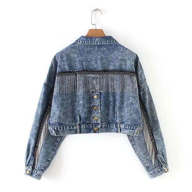 2019 Models in Europe And America Back Button Tassels Cowboy Tire Casual Tops Women's B- 8724
2019 Models in Europe And America Back Button Tassels Cowboy Tire Casual Tops Women's B- 8724