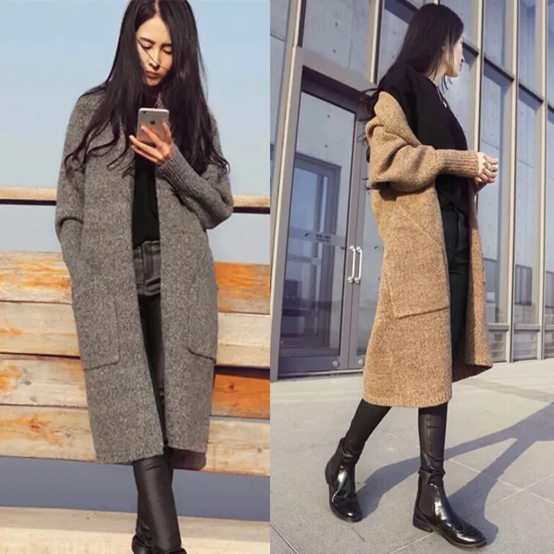 TOPPICK 2019 Autumn Winter Women Casual Knit Cardigan In A Long Warm Coat Women Long Sleeve Knitted Sweater Cardigan Knitwear
TOPPICK 2019 Autumn Winter Women Casual Knit Cardigan In A Long Warm Coat Women Long Sleeve Knitted Sweater Cardigan Knitwear