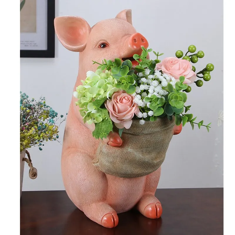 14 Inches European Love Pig Flower Vases Decorative Multifunction Storage Bucket Room Study Hallway Home Decorations R2852
14 Inches European Love Pig Flower Vases Decorative Multifunction Storage Bucket Room Study Hallway Home Decorations R2852