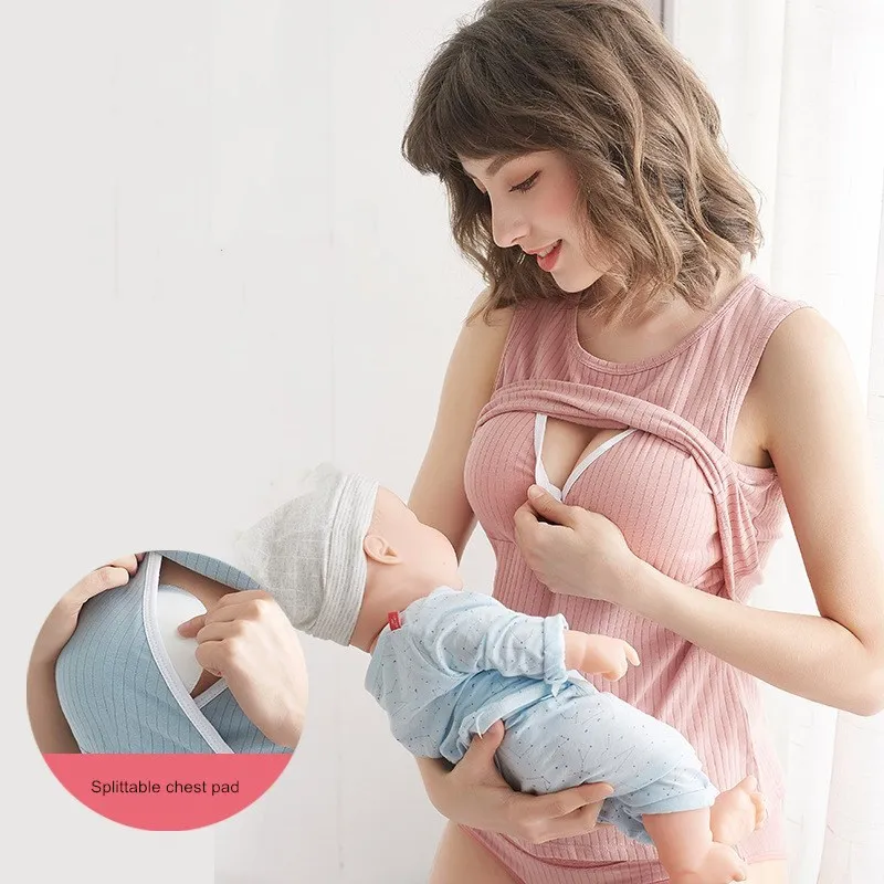 Слинг для беременных, жилет для кормящих матерей, хлопковое нижнее Белье для беременных, бесшовная одежда без ободка для грудного вскармливания, Послеродовая тонкая Базовая рубашка 
Слинг для беременных, жилет для кормящих матерей, хлопковое нижнее Белье для беременных, бесшовная одежда без ободка для грудного вскармливания, Послеродовая тонкая Базовая рубашка